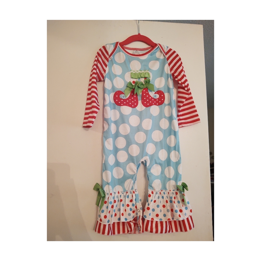 Girls Christmas romper
